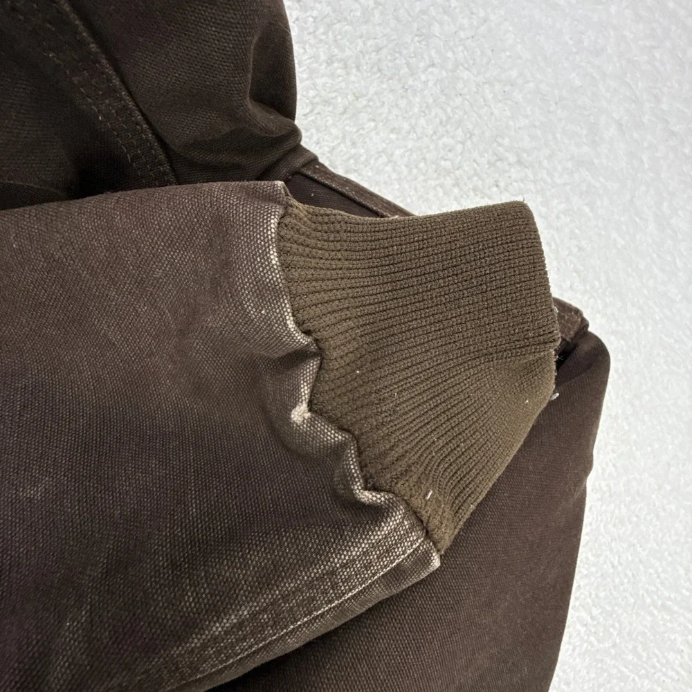Carhartt Sandstone Jacket Quilt Lined Youth Large (10/12) YYJ130 DKB Dark Brown‎
